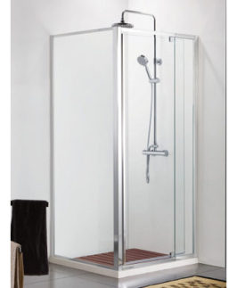 700 Rectangle Framed Shower Screen Clear Toughened Glass
