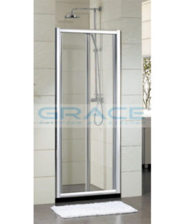800 Bifold Wall to Wall Framed Shower Screen