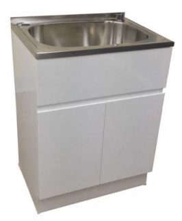 45L Laundry Trough and 2 Pac MDF Cabinet 630*470*880mm - Lucas