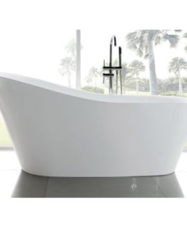 1500*750mm Gloss White Acrylic Freestanding Bath - Nova