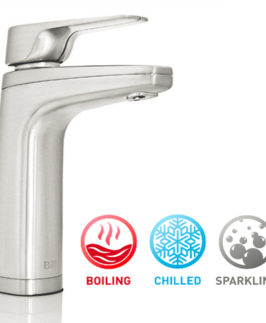 Billi Eco Chrome Instant Sparkling, Boiling & Chilled Filtered Water System with XL Lever Dispenser