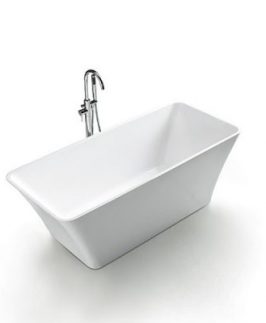 1700*750mm Gloss White Acrylic Freestanding Bath - Luxury
