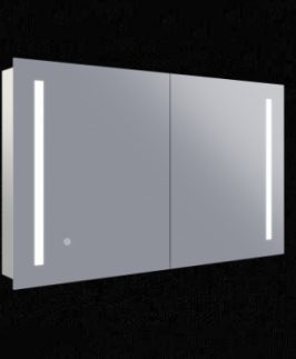 Remer 1500*700 Three Doors LED Mirror Shaving Cabinet with Demister - Amber