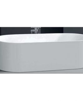 1700*800mm Gloss White Acrylic Freestanding Bath - Ariel