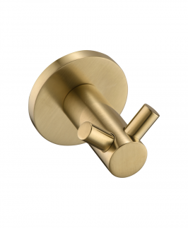 Double Robe Hook Brushed Gold - Mica