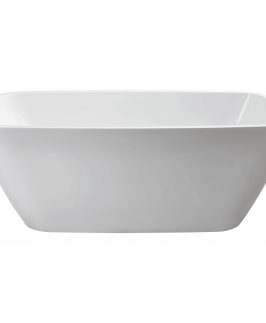 1700*780mm Gloss White Rectangle Acrylic Freestanding Bath - Chloe