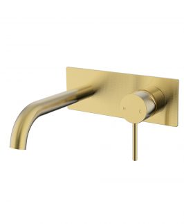 190mm Combo Mixer and Spout Brushed Gold - Hali