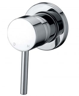 Round Wall Mixer with Small Backing Plate Chrome - Raco