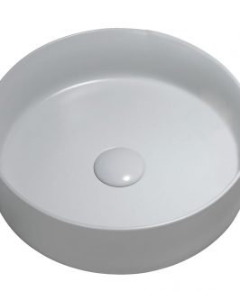 355*355*120mm Matte Grey Round Above Counter Ceramic Basin - Jamie