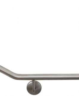 Commercial Disabled Curved Grab Rail LH Chrome - Mobi Care