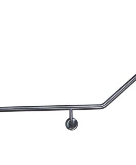 Commercial Disabled Curved Grab Rail RH Chrome - Mobi Care