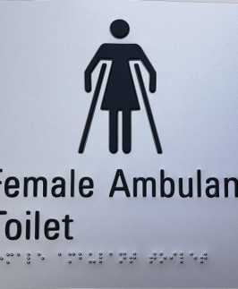 Commercial Sign - Female Ambulant Toilet