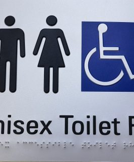 Commercial Sign - Unisex Toilet RH