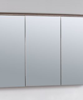 1200*720 Divine Oak Three Doors LED Mirror Shaving Cabinet Unit - Neon