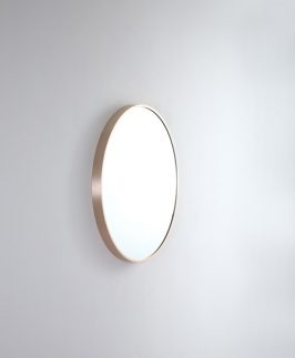 Remer Round Aluminium Frame Mirror - Modern Round