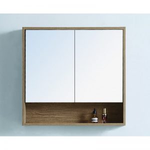 Woodgrain Finishes Mirror Cabinet