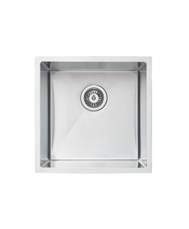 Stainless Steel Single Bowl Drop In/Undermount Kitchen Sink without Drainer 440*440*250mm - Pradus