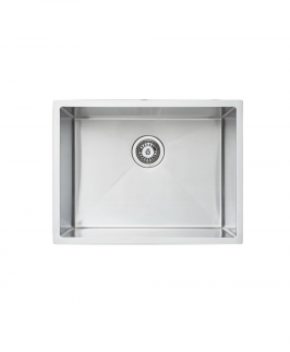 Stainless Steel Single Bowl Drop In/Undermount Kitchen Sink without Drainer 580*440*250mm - Pradus