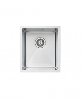 Stainless Steel Single Bowl Drop In/Undermount Kitchen Sink without Drainer 380*440*250mm - Pradus
