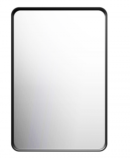 600*900 Rectangle Matt Black Aluminium Frame  Mirror