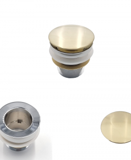 40mm Universal Bath Plug and Waste Brushed Gold